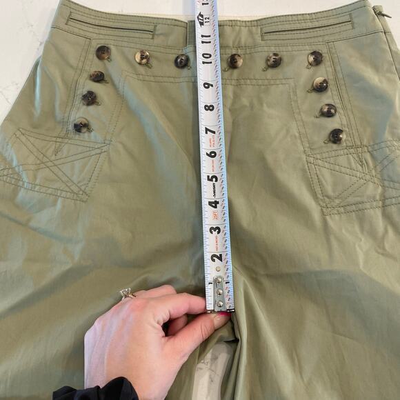 Tory Burch‎ Sailor Pants Wide Leg Green Size 2 - Picture 10 of 12